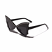 Morticia Batwing Sunglasses in Black