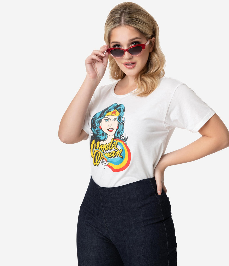 Wonder Woman x Unique Vintage Retro Icon Relaxed Tee (S and XL ONLY)