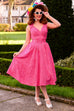 Cecilia-Cerise Dress (XS, S and L ONLY)