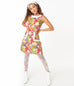 Smak Parlour 1960s Multicolor Daisy Liberated Fit & Flare Dress (XS, L and XL)