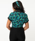 Jurassic Park x Unique Vintage T-Rex Tropical Print Shirley Crop Top (S ONLY)