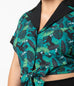 Jurassic Park x Unique Vintage T-Rex Tropical Print Shirley Crop Top (S ONLY)