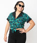 Jurassic Park x Unique Vintage T-Rex Tropical Print Shirley Crop Top (S ONLY)