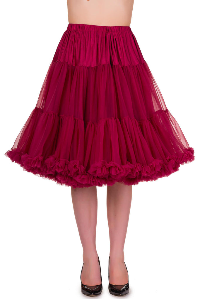Starlite Petticoat in Bordeaux - Natasha Marie Clothing