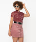 Unique Vintage Pink Corduroy Marlo Mini Skirt