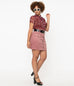 Unique Vintage Pink Corduroy Marlo Mini Skirt