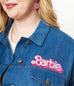 Barbie x Unique Vintage Barbie Logo Kerstie Jean Jacket