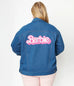 Barbie x Unique Vintage Barbie Logo Kerstie Jean Jacket