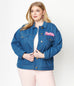 Barbie x Unique Vintage Barbie Logo Kerstie Jean Jacket