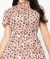 Unique Vintage Pink & Leopard Print Leota Swing Dress (M, XL and 1XL ONLY)