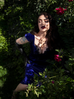 Baudelaire Dress in Midnight Velvet