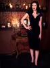 Baudelaire Dress in Midnight Velvet - Natasha Marie Clothing