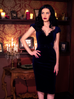 Baudelaire Dress in Midnight Velvet - Natasha Marie Clothing