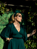 PRE ORDER Bauhaus Top in Hunter Green - Natasha Marie Clothing