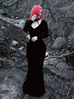 Black Marilyn Gown in Black Velvet
