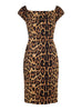 Dolores Dress in Feral Print (XXS and 4XL ONLY) - Natasha Marie Clothing