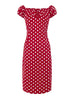 Dolores Dress in Red/White Polka (XXS ONLY) - Natasha Marie Clothing