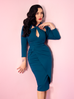 Golden Era Dress in Teal (2XL, 3XL and 4XL ONLY) - Natasha Marie Clothing