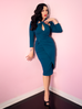 Golden Era Dress in Teal (2XL, 3XL and 4XL ONLY) - Natasha Marie Clothing