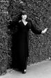 Black Widow Wrap Gown in Solid Black (XS ONLY)