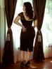Vamp Pencil Skirt in Black with Lining - Natasha Marie Clothing