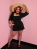 Vacation Playsuit in Black Ponte