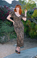 Wild Winona Dress Puff Sleeve Pencil Dress (XS ONLY)