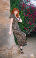 Wild Winona Dress Puff Sleeve Pencil Dress (XS ONLY)