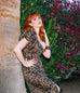 Wild Winona Dress Puff Sleeve Pencil Dress (XS ONLY)
