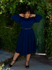 Salem Dress in Navy (XS ONLY)