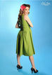 Preggers Scrumptious Dress Olive Green (L ONLY) - Natasha Marie Clothing