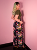 Vacation Pants in Black Vintage Floral