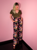 Vacation Pants in Black Vintage Floral