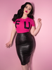 Bad Girl Vegan Pencil Skirt (XL, 2XL & 4XL ONLY) - Natasha Marie Clothing
