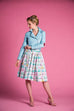 Veronica Biker Jacket in Blue - Natasha Marie Clothing
