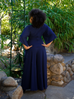 Black Widow Palazzo Pants in Navy (3XL ONLY)