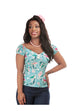 Dolores Top in Mermaid Print (XXS and XS ONLY) - Natasha Marie Clothing