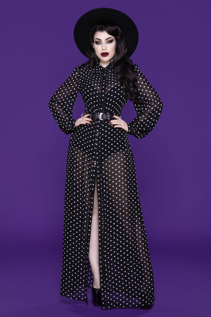 Dreamscape Maxi Dress (2 COLOURS: Polka Dot or Black)